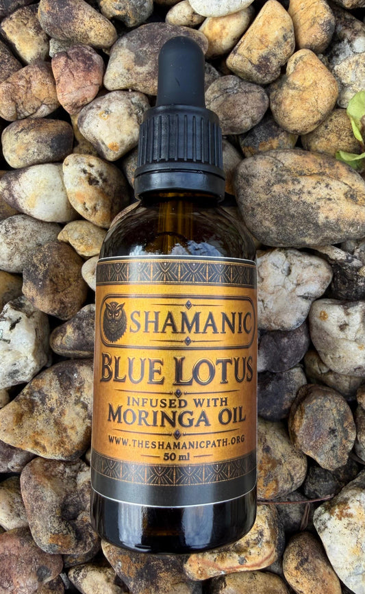 100% Pure Cold-Pressed Moringa Oil Infused With Blue Lotus
